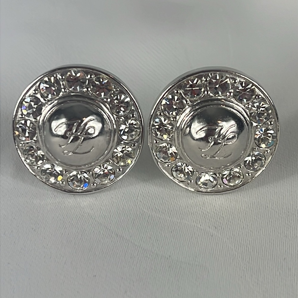 Karl Lagerfeld Vintage Clip on Earrings